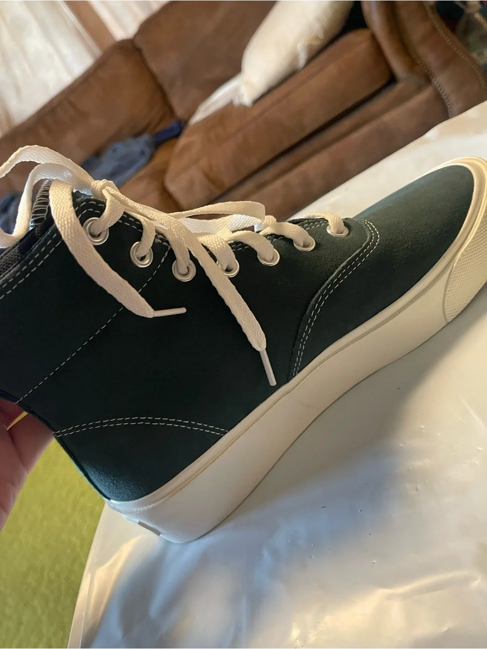 Converse Skid Grip Cons Nubuck High Top Green 2020 Men’s 7.5 Woman’s 9